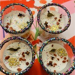 Self love crystal filled tea lite candle pick one